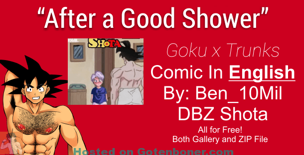 610px x 312px - After a Good shower (Goku x Trunks) (Shota) (Color)