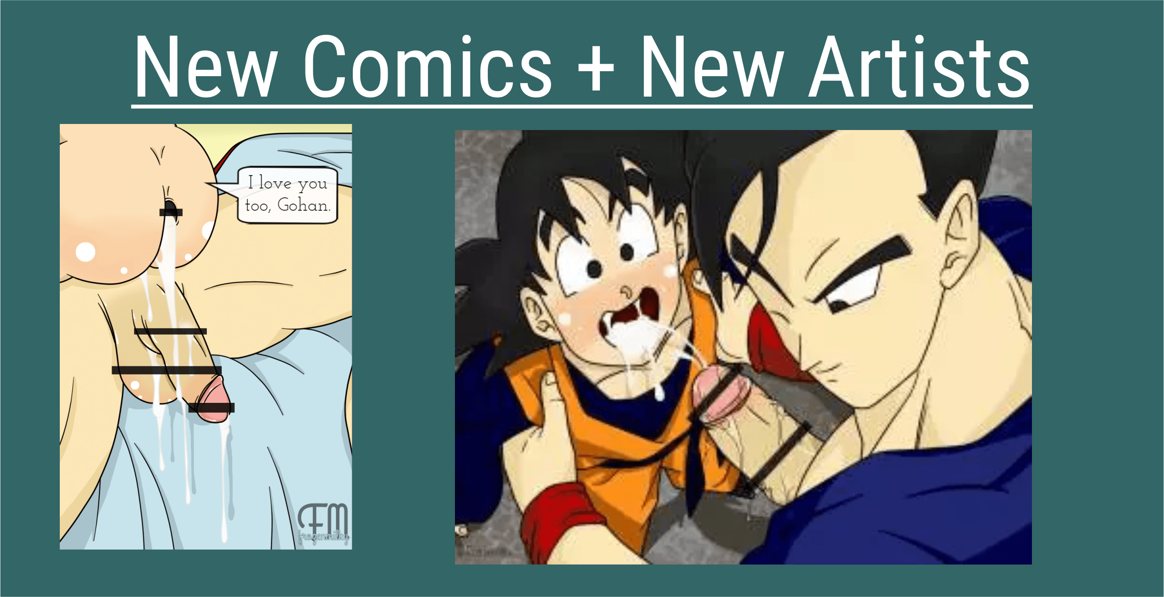 Krillin Dragon Ball Z Yaoi Porn - New Comics & Artists added to DBZY - Goten Boner